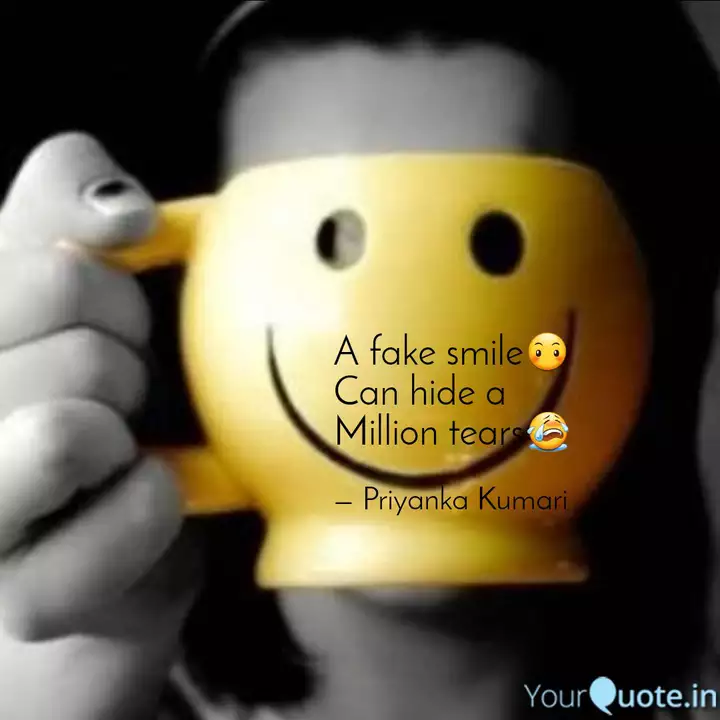 Wallpaper A Fake Smile Can Hide A Quotes Writings By Priyanka Kumari Yourquote HD