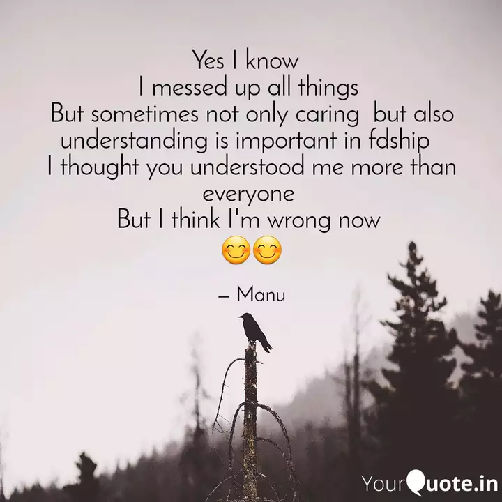 Yes I Know I Messed Up Quotes Writings By Manasvi Mhatre Yourquote