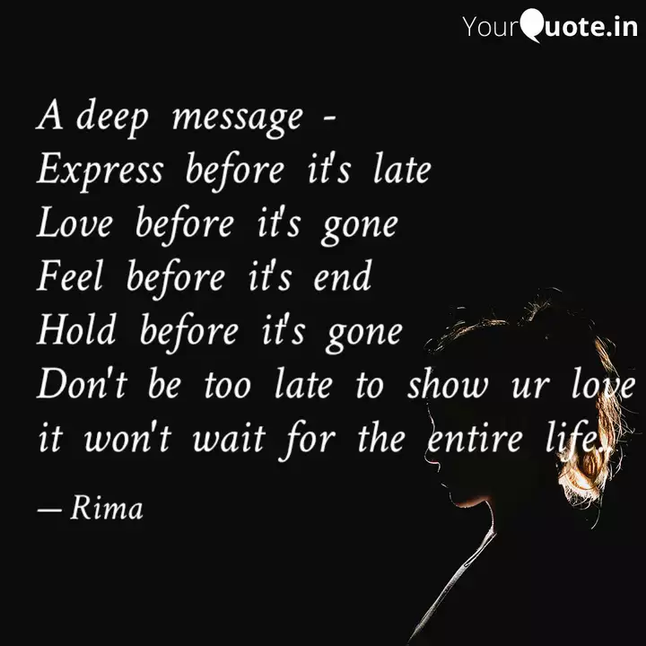 A Deep Message Expre Quotes Writings By Aana Yourquote
