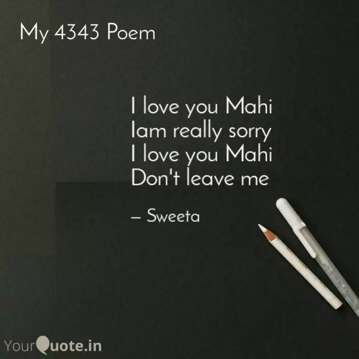 I Love You Mahi Iam Real Quotes Writings By Sangeeta Kumari Yourquote Choose from a curated selection of love photos. i love you mahi iam real quotes