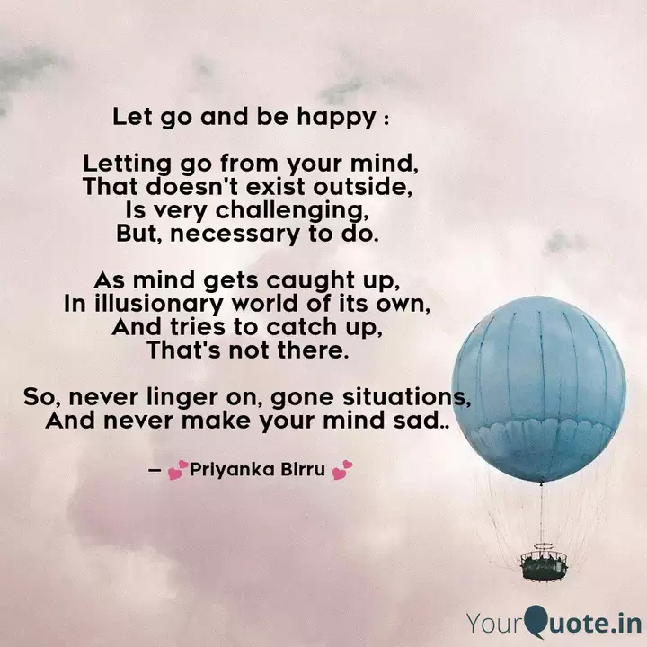 Let Go And Be Happy Quotes