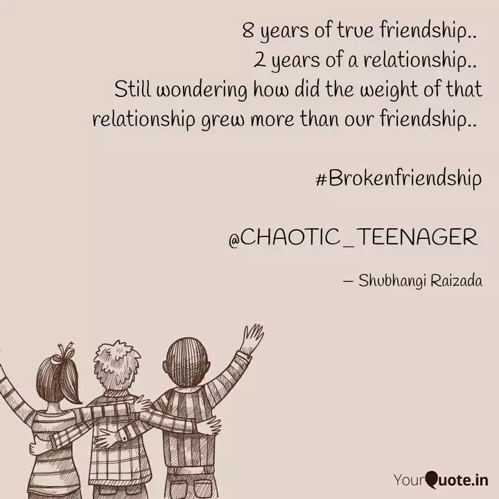 8 Years Of True Friendshi Quotes Writings By Shubhangi Raizada Yourquote Whether you've only known someone for a few years, or you have grown up together, once a true friendship is formed there the rest of these best friend quotes should inspire you to do that. 8 years of true friendshi quotes