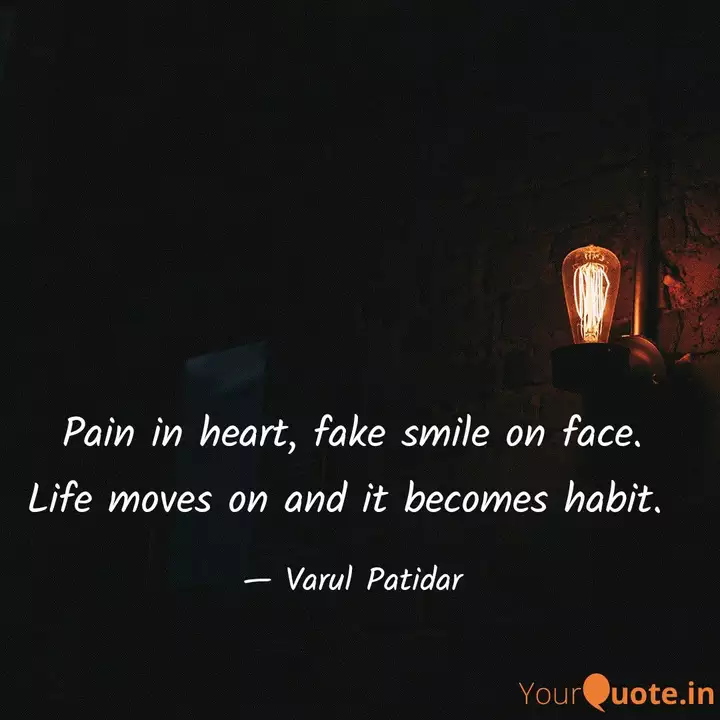 Wallpaper Pain In Heart Fake Smile Quotes Writings By Varul Patidar For Free
