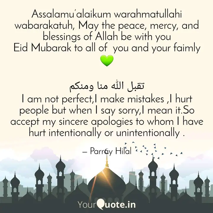 Assalamu Alaikum Warahmat Quotes Writings By Parray Hilal Yourquote