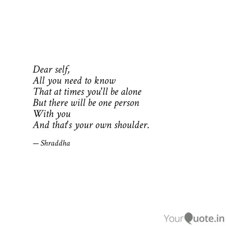 Get Wallpaper Dear Self All You Need Quotes Writings By Shraddha Shukla For iPhone