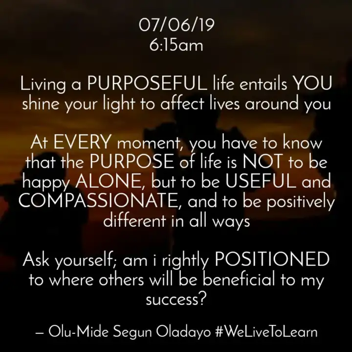 07 06 19 6 15am Living A Quotes Writings By Olu Mide Segun Oladayo Yourquote