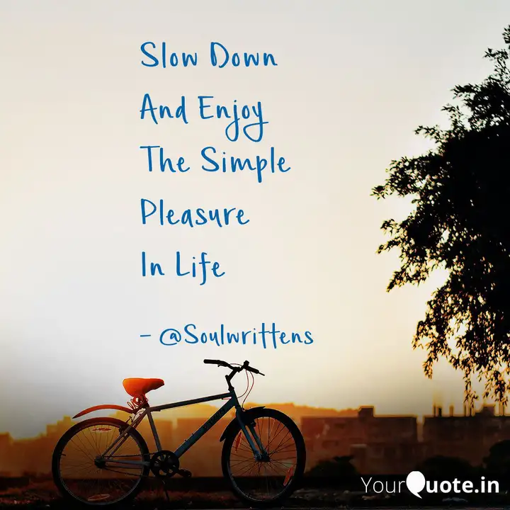 Enjoying Simple Pleasures Life Quotes