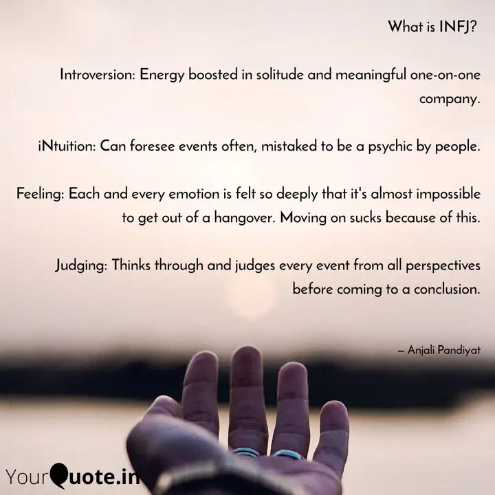 What Is Infj Introvers Quotes Writings By Anjali Pandiyat