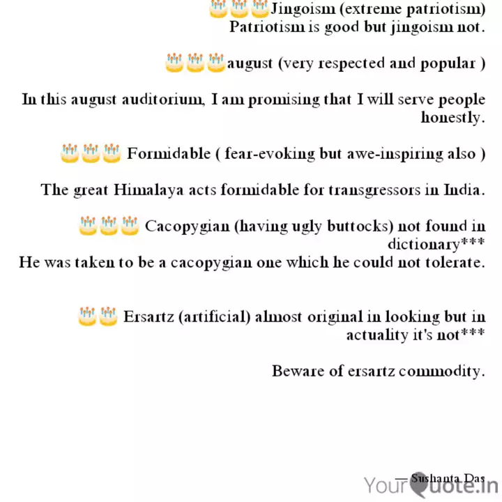 Jingoism Extreme P Quotes Writings By Sushanta Das Yourquote Just take care that you don't mix up callipygian, cacopygian (having ugly buttocks), and steatopygian (having an unusually large accumulation of fat in the buttocks, common among khoi, formerly hottentot, women). quotes writings by sushanta das