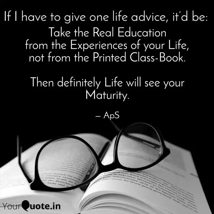 Take The Real Education F Quotes Writings By Arpita Santra Yourquote