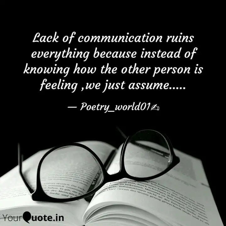 Lack Of Communication Rui Quotes Writings By Poetry World01 Yourquote