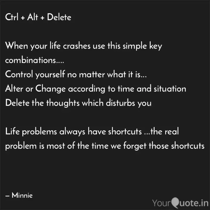Ctrl Alt Delete Whe Quotes Writings By Minnie Mouse Yourquote