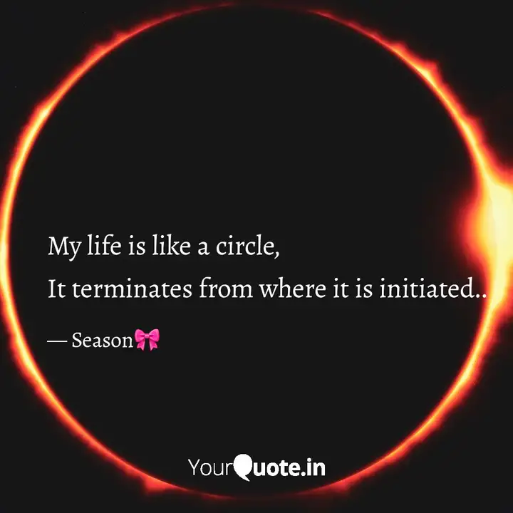 My life is like a circle,... | Quotes & Writings by Ritu Agrawal | YourQuote My Life Is Like A Circle,... | Quotes & Writings By Ritu Agrawal | Yourquote