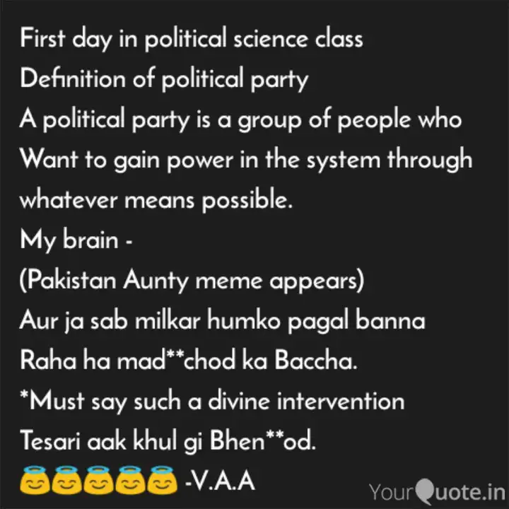 First day in political sc First day in political sc