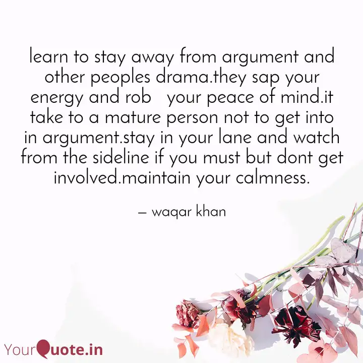 Learn To Stay Away From A Quotes Writings By Waqar Khan Yourquote