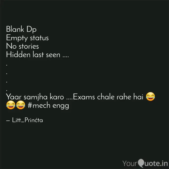 Blank Dp Empty Status No Quotes Writings By Purnima Patil Yourquote
