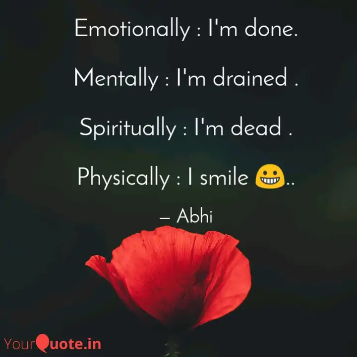 Emotionally Im Done Quote Raja Quote