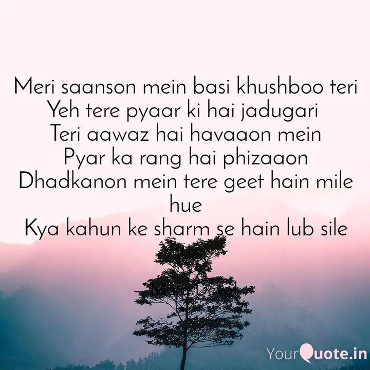 Meri Saanson Mein Basi Kh Quotes Writings By Mala Deval Yourquote Enjoy the song ''meri sanson mein with hindi & english lyrics sung by udit narayan from the movie aur pyar ho gaya.song credits:film title: meri saanson mein basi kh quotes