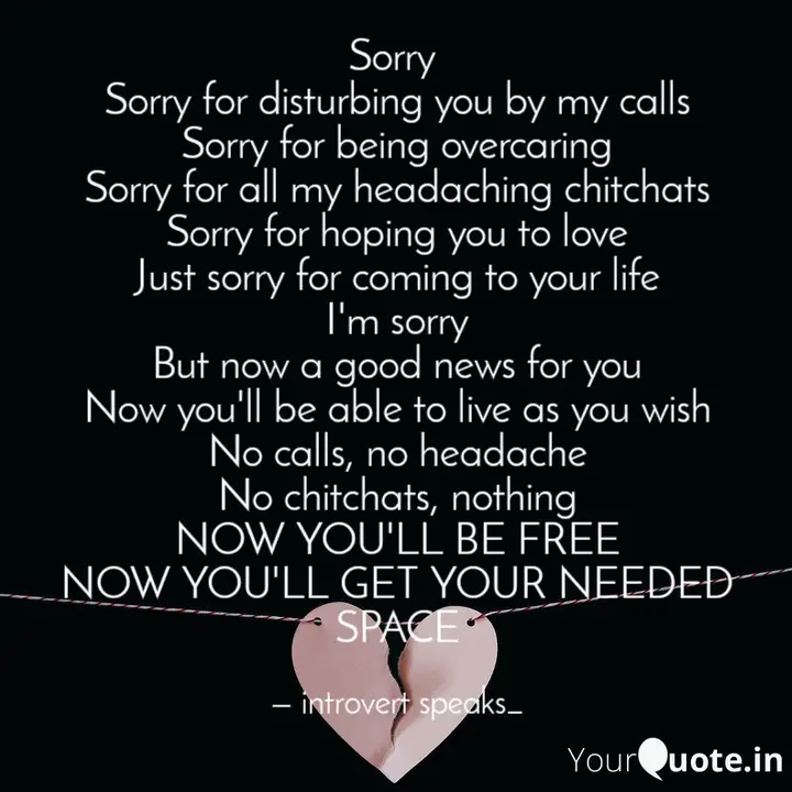 Sorry Sorry For Disturbi Quotes Writings By Introvert Speaks Yourquote