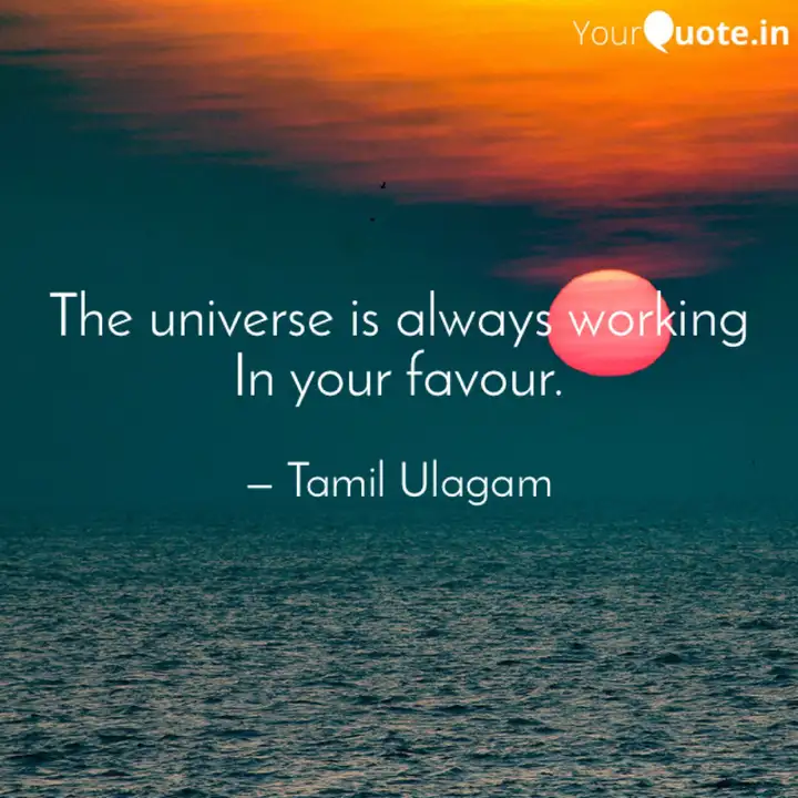 Wallpaper The Universe Is Always Wo Quotes Writings By Tamil Ulagam For Android Free