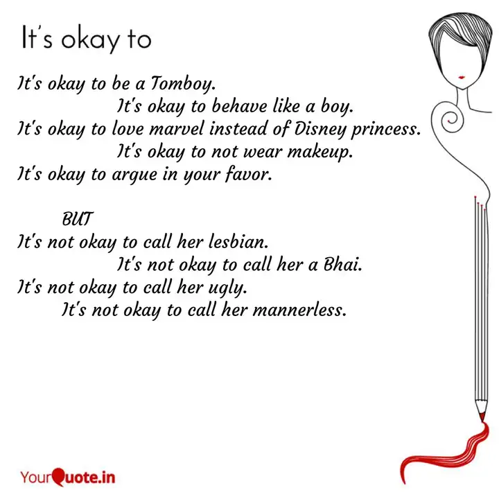 It S Okay To Be A Tomboy Quotes Writings By Arti Maurya Yourquote