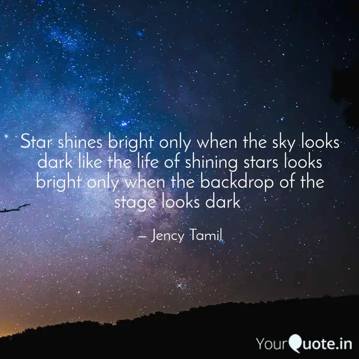 Get Wallpaper Star Shines Bright Only W Quotes Writings By Jency Tamil For Free