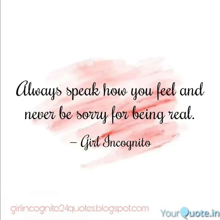 Girl Incognito Quotes Yourquote
