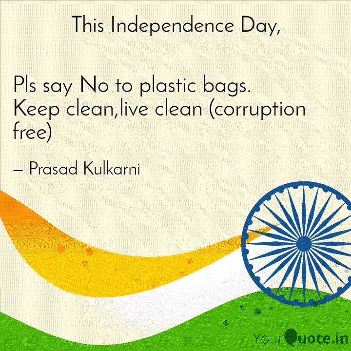 Pls say No to plastic bag... | Quotes & Writings by Prasad Kulkarni |  YourQuote