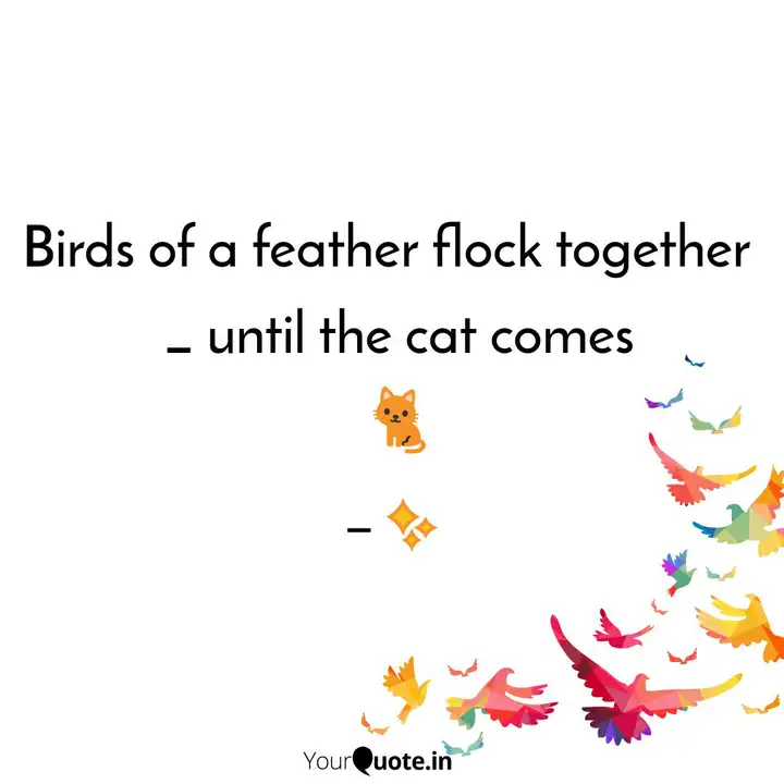 Birds Of A Feather Flock Quotes Writings By Be You Yourquote