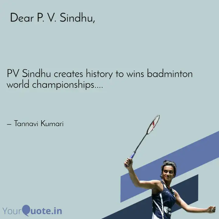 Best Pvsindhu Quotes Status Shayari Poetry Thoughts Yourquote
