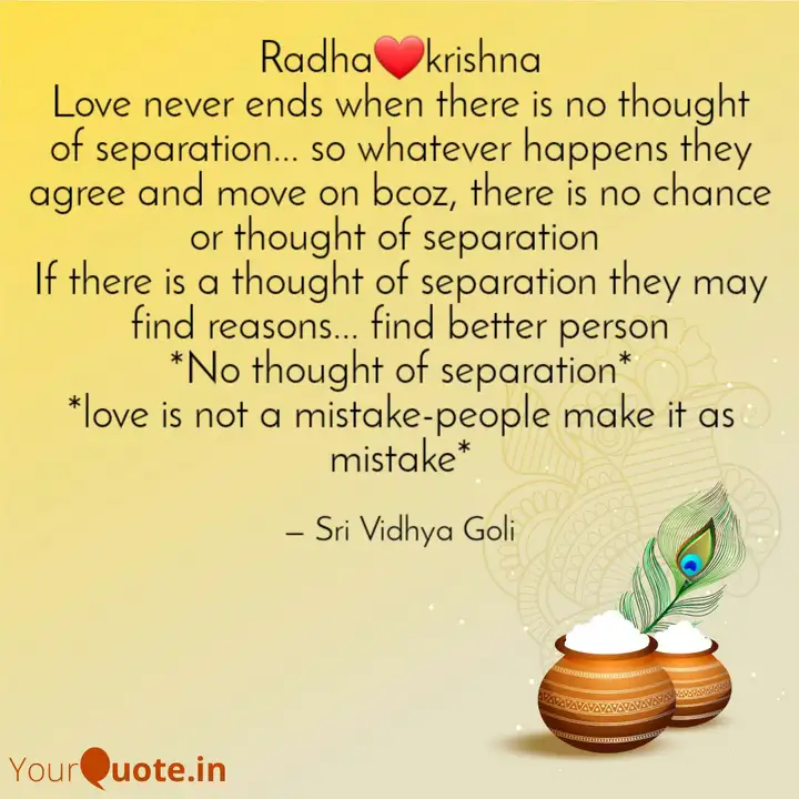 Radha Krishna Love Never Quotes Writings By Srividhya Goli Yourquote