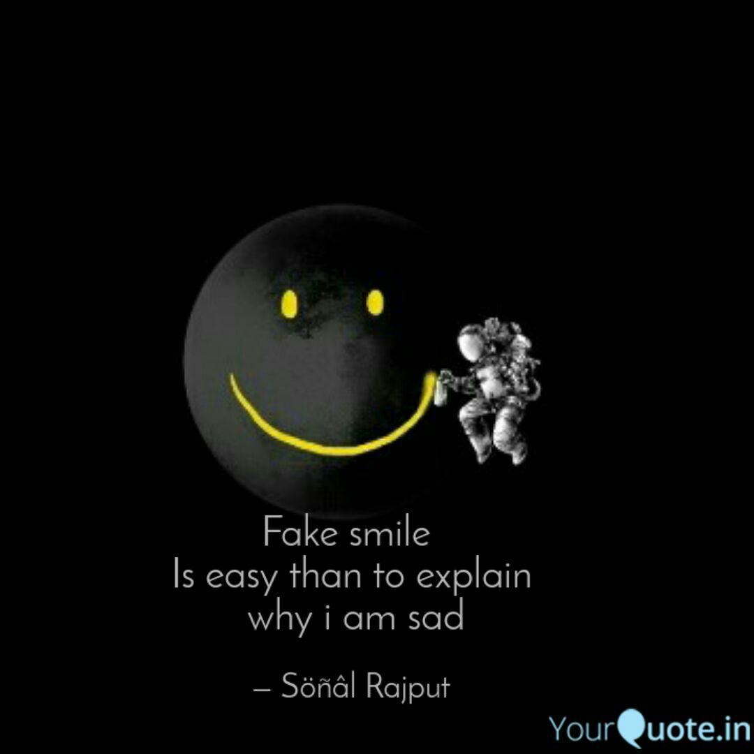 Wallpaper Fake Smile Is Easy Than Quotes Writings By Sonal Rajput For iPhone