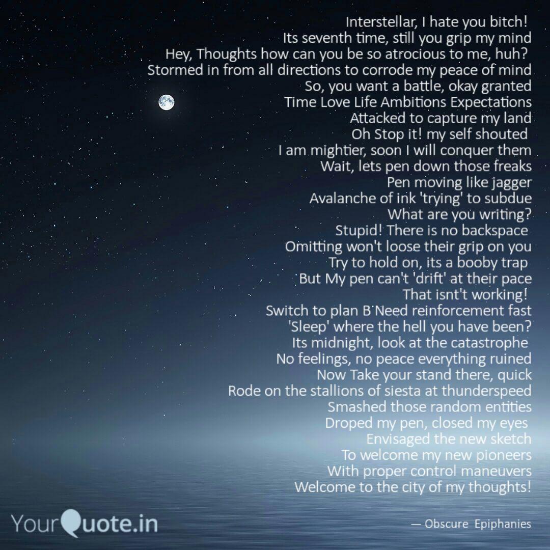 Interstellar I Hate You Quotes Writings By Akash Deep Yourquote
