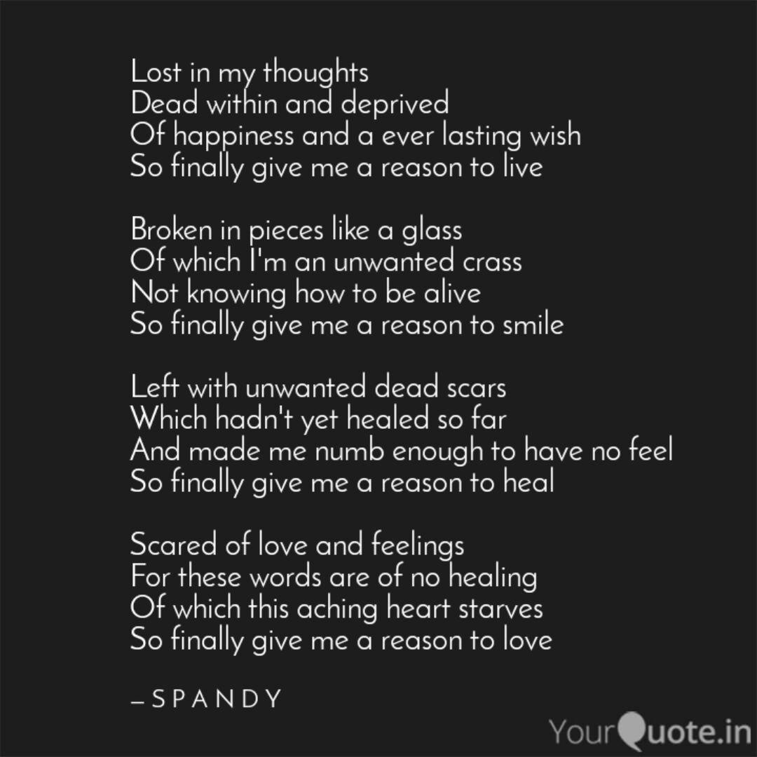 Lost In My Thoughts Dead Quotes Writings By Spa N Dan Yourquote