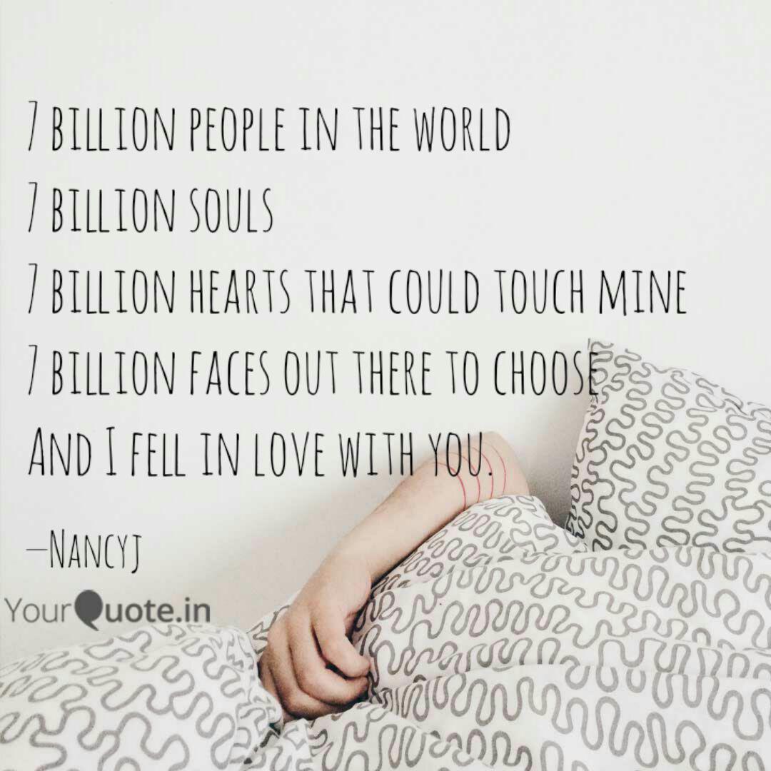 7 Billion People In The W Quotes Writings By Nancy Nesimeye Yourquote