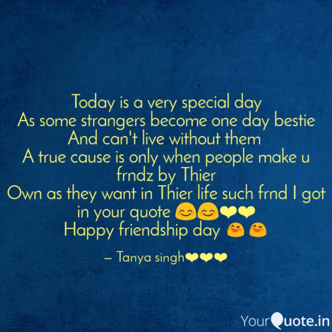 Today is a very special d Quotes & Writings by TANYA SINGH