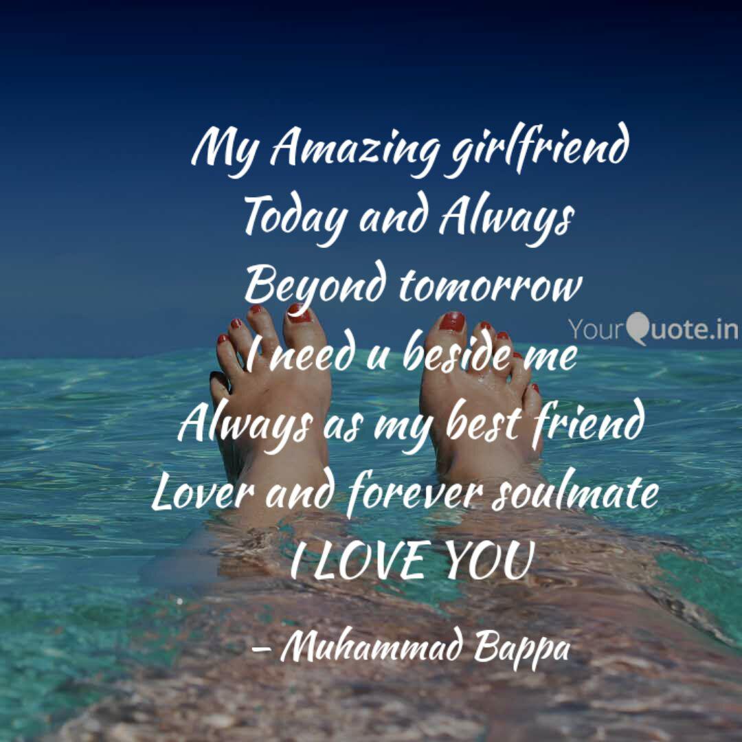 My Amazing girlfriend Tod Quotes & Writings by Muhammad Bappa