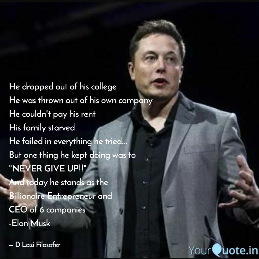 He Dropped Out Of His Col Quotes Writings By Abhijeet Yourquote