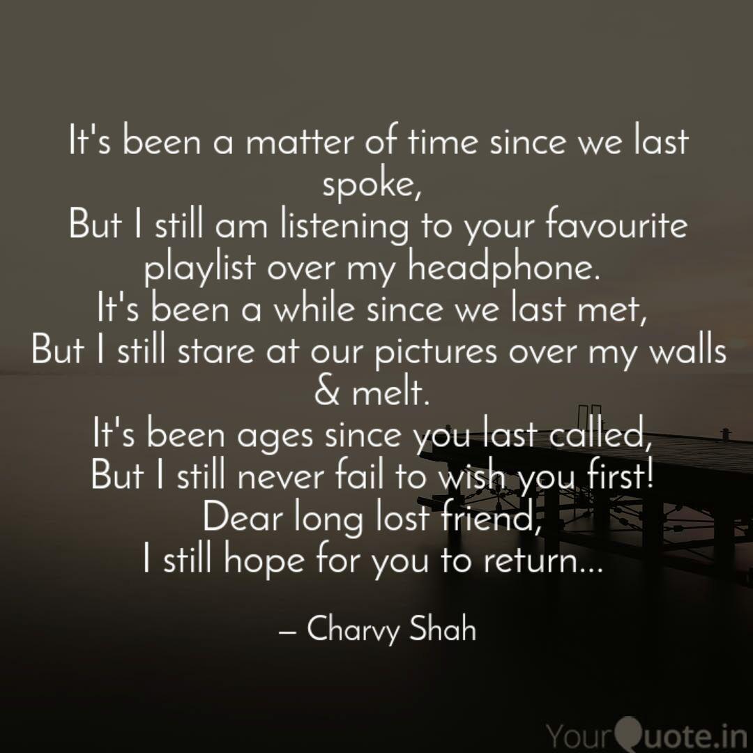 It S Been A Matter Of Tim Quotes Writings By Charvy Shah