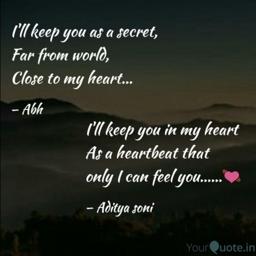 I Ll Keep You In My Heart Quotes Writings By Aditya Soni Yourquote