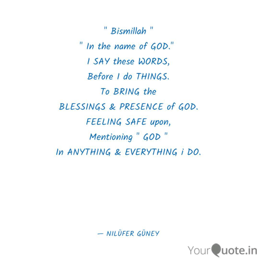 Best Bismillah Quotes Status Shayari Poetry Thoughts Yourquote