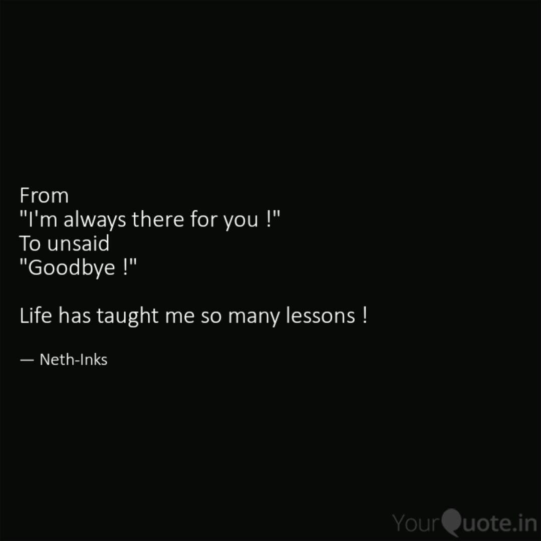 From I M Always There Fo Quotes Writings By Sonu Netha Yourquote