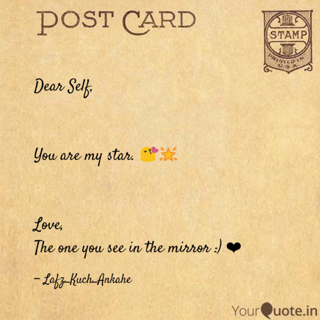 Get Wallpaper Dear Self You Are My S Quotes Writings By Lafz Kuch Ankahe For iPhone