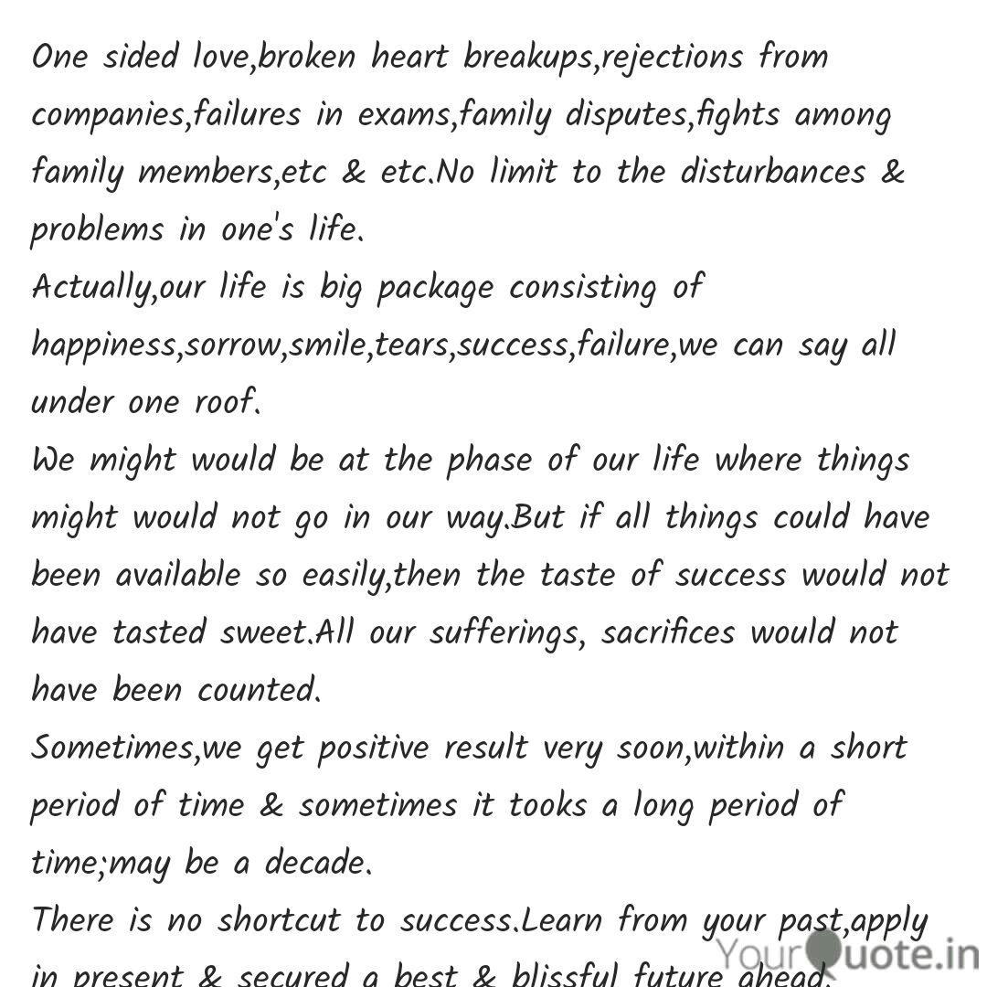 One Sided Love Broken Hea Quotes Writings By Vishal Raj Yourquote