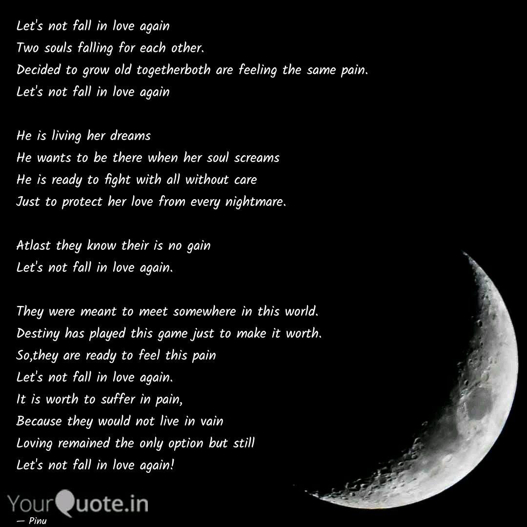 Let S Not Fall In Love Ag Quotes Writings By Saee Ahire Yourquote