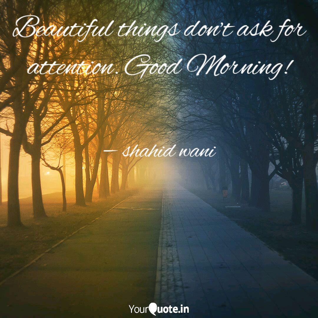 Beautiful Things Don T As Quotes Writings By Shahid Wani Yourquote