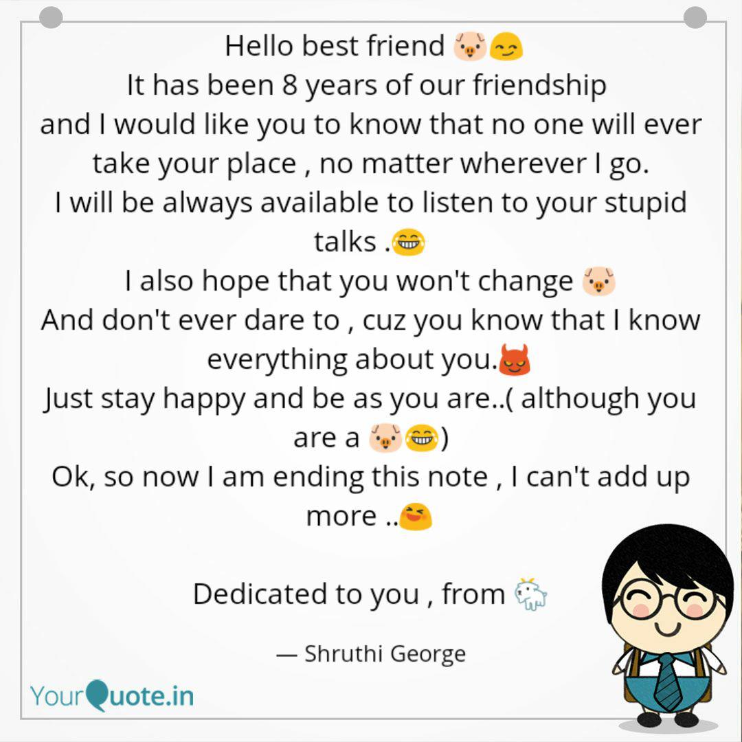 Hello Best Friend I Quotes Writings By Shruthi George Yourquote We talk about different things. quotes writings by shruthi george