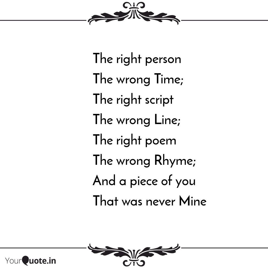 The Right Person The Wron Quotes Writings By Suro Jit Yourquote