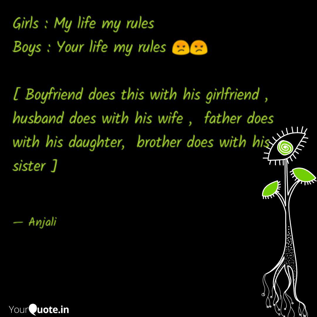 Wallpaper Girls My Life My Rules Quotes Writings By Anjali For iPhone Free