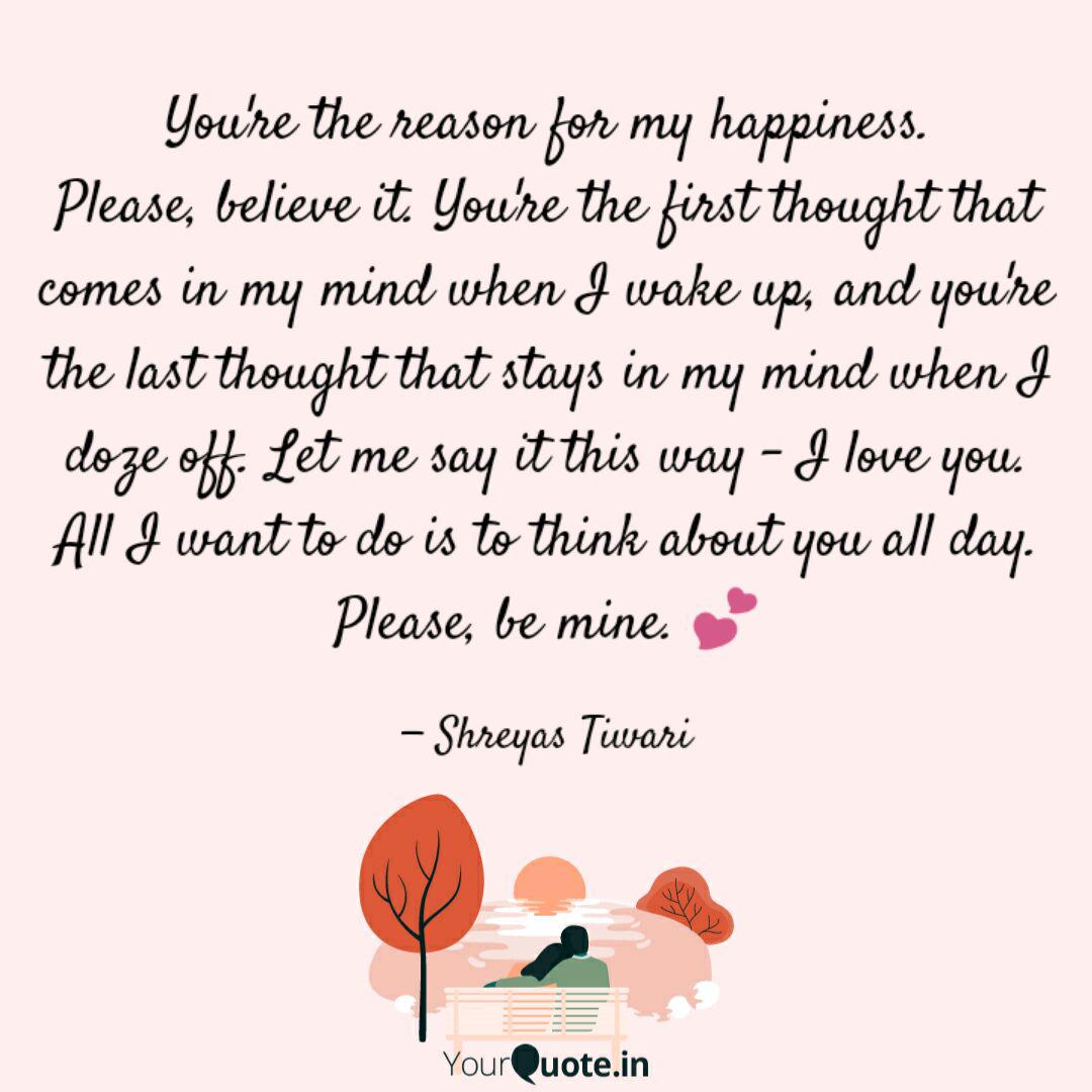You Re The Reason For My Quotes Writings By Shreyas Tiwari Yourquote